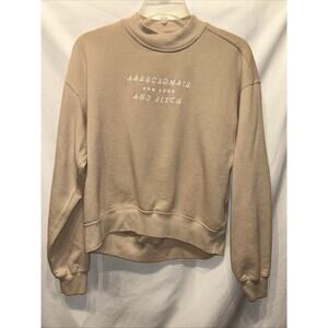 Abercrombie & Fitch Sweatshirt Womens Small Crewneck Pullover Spell out Soft A&F